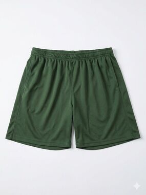 COOFANDY Men’s Forest Green Athletic Mesh Shorts - Size XL